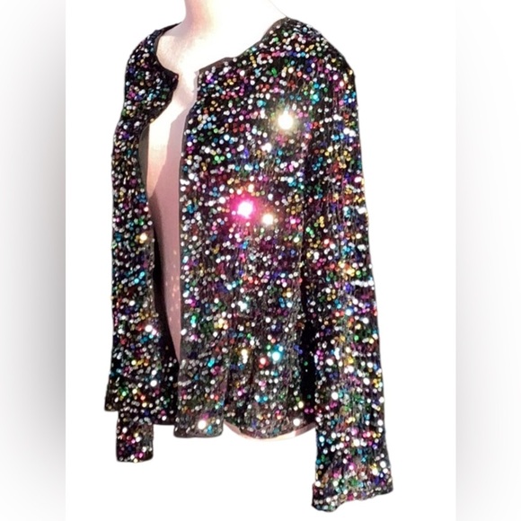 SHEIN Multicolor Sequin Jacket New in Packaging - Picture 2 of 7